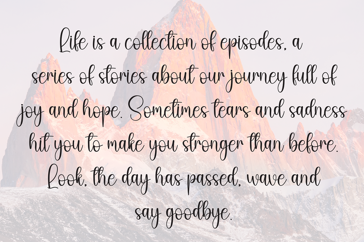 Angista | Script Font, a Handwritten Font by Scratchones (Photo 6 of 9)