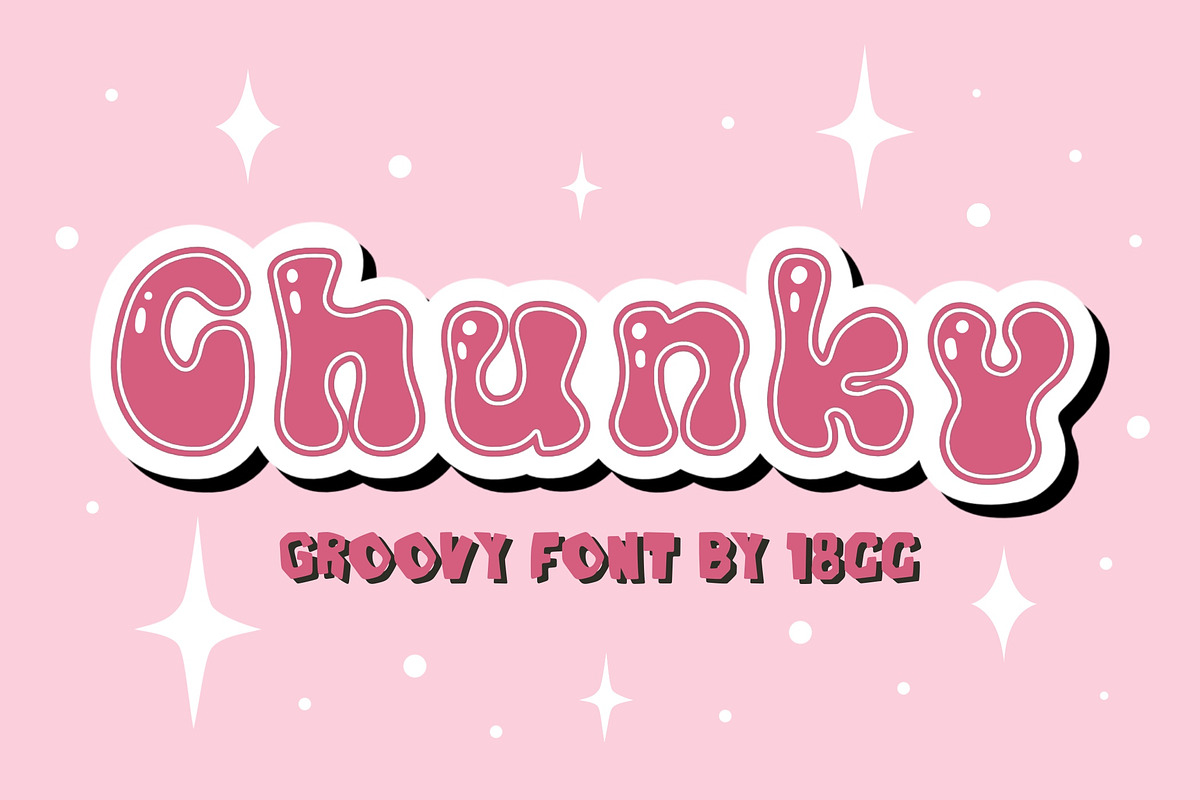Chunky OTF, a Symbol Font by DREAMs Soul G. (Photo 1 of 5)