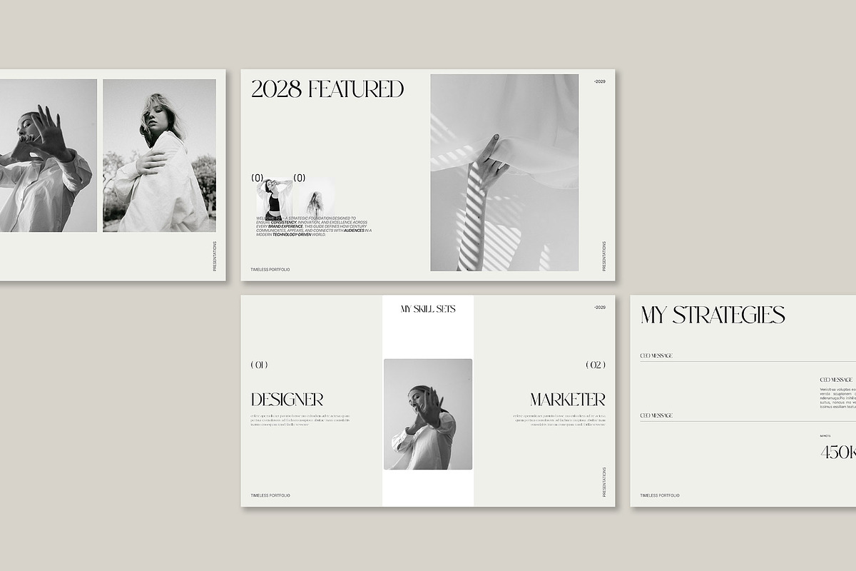 Timeless Portfolio Presentation, a Presentation Template by Templeste (Photo 4 of 5)