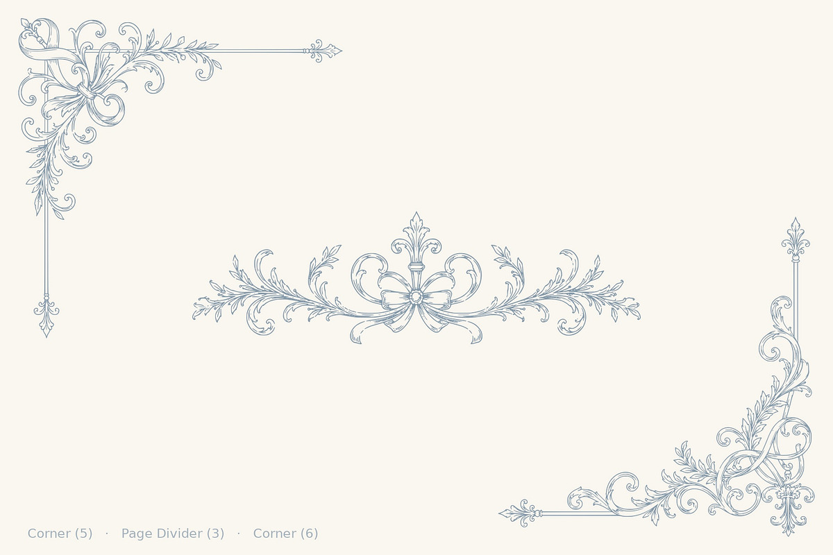 Border, Corner & Divider Collection, a Decorative Illustration by AW Studios (Photo 10 of 20)