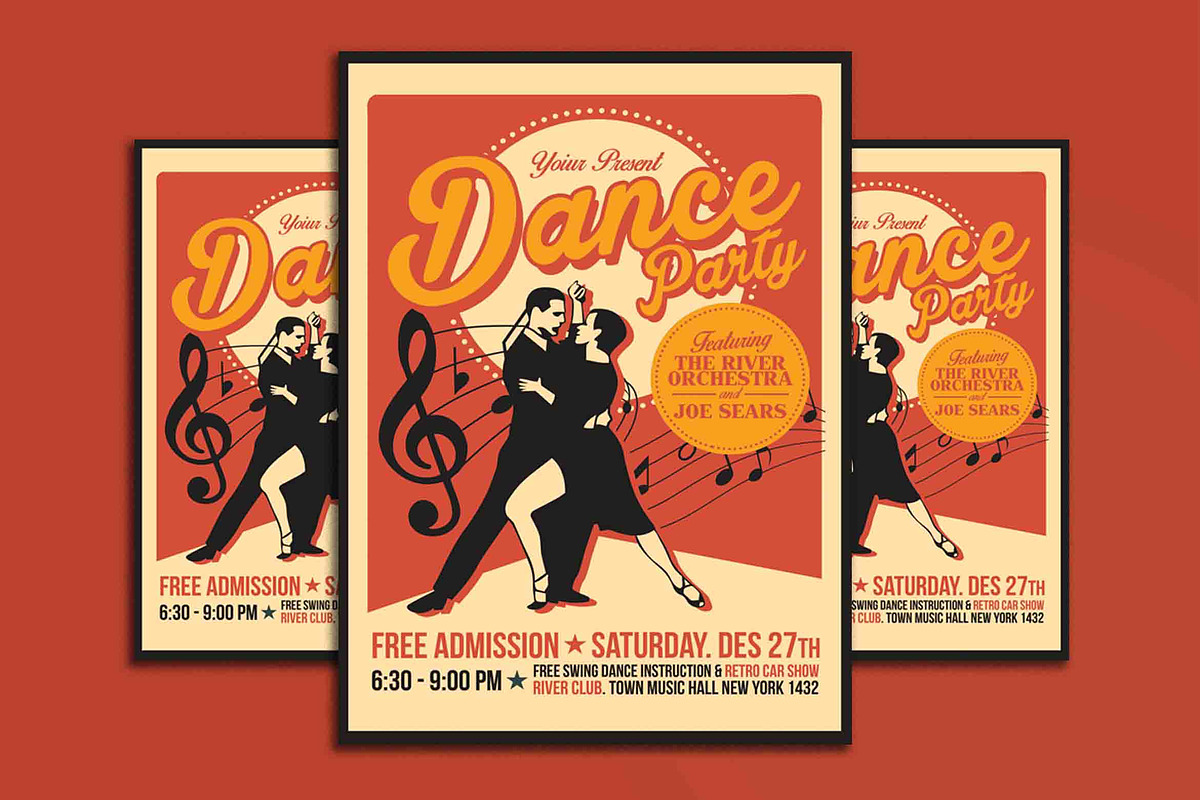 Retro Dance Party, a Flyer Template by Muhamad Iqbal hidayat (Photo 1 of 4)