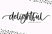Delightful | Modern Script Font, a Script Font by KA Designs (Thumbnail 1 of 13)