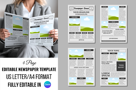 Vintage Newspaper Template