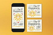 Day Of Happiness Flyer Set, a Flyer Template by graphicook (Thumbnail 3 of 3)