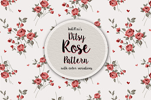 Ditsy Rose Pattern