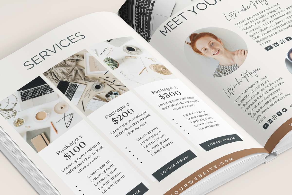 Client Welcome Packet Canva Template, a Magazine Template by Social Assumptions (Photo 7 of 14)