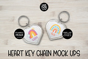 Heart Keychain Mock Up, a Product Mockup by Little Type Factory (Thumbnail 4 of 4)