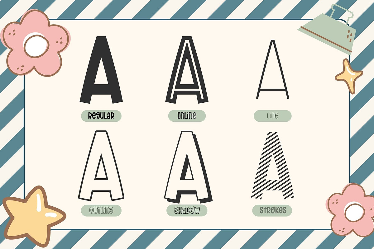 Fox Daniel : 6 Font Styles, a Symbol Font by Fox7 By Rattana (Photo 2 of 13)