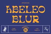 Abeleo Blur, a Sans Serif Font by Craft Supply Co. (Thumbnail 1 of 8)