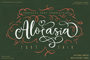 Alocasia-Trio Font Combination, a Script Font by Burntilldead (Thumbnail 1 of 17)