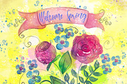 Watercolor Procreate Floral Brushes, a Brush Add-On by Studio Kitsch (Thumbnail 6 of 6)
