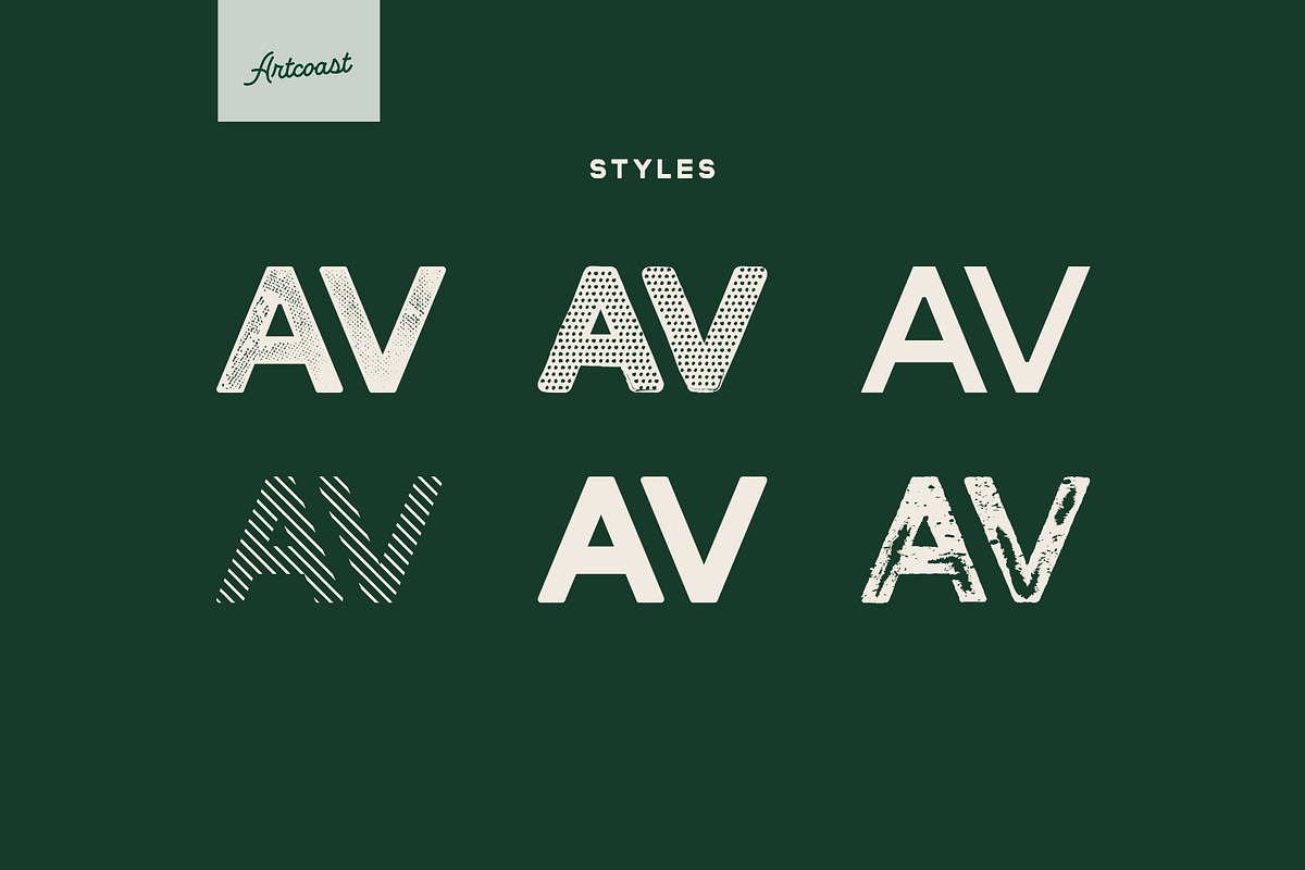 Stampbor Typeface, a Sans Serif Font by Artcoast Std. (Photo 3 of 10)