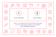 Party Line Icons, an Outline Icon by Made by Made (Thumbnail 4 of 6)