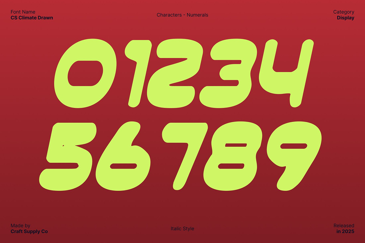 CS Climate Drawn, a Sans Serif Font by Craft Supply Co. (Photo 4 of 8)