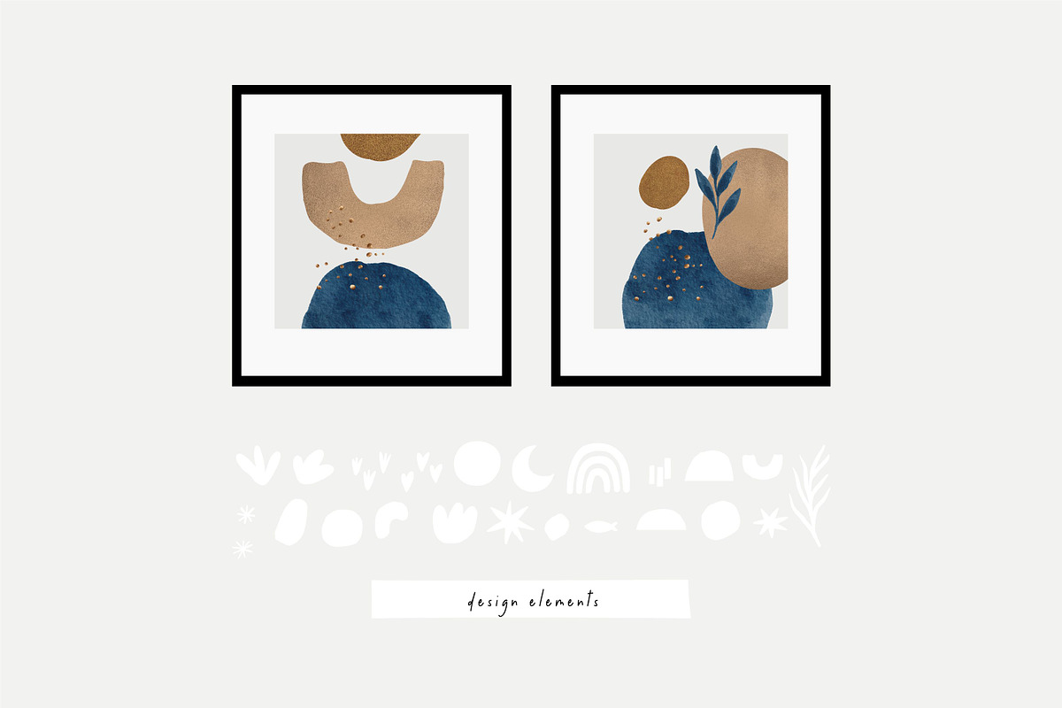 Magic ocean whales. Blue and gold, an Animal Illustration by Cute And Wild (Photo 4 of 6)