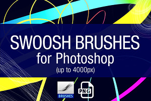 50 Swoosh Photoshop Brushes And PNGs