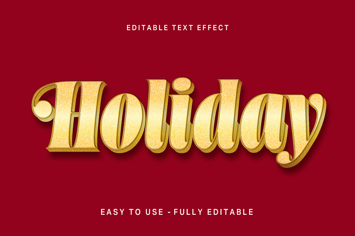 Tinsel Foil 3D Text Effect