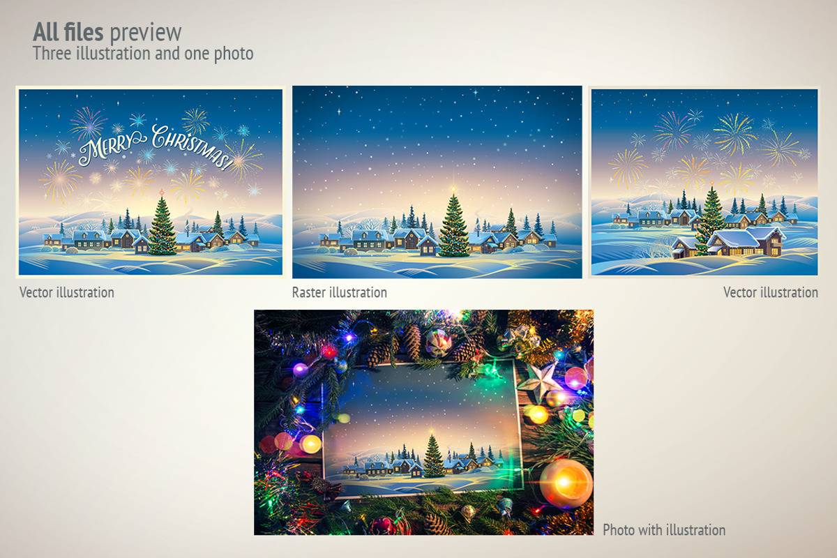 Christmas Village, a Decorative Illustration by Countryside life (Photo 7 of 7)