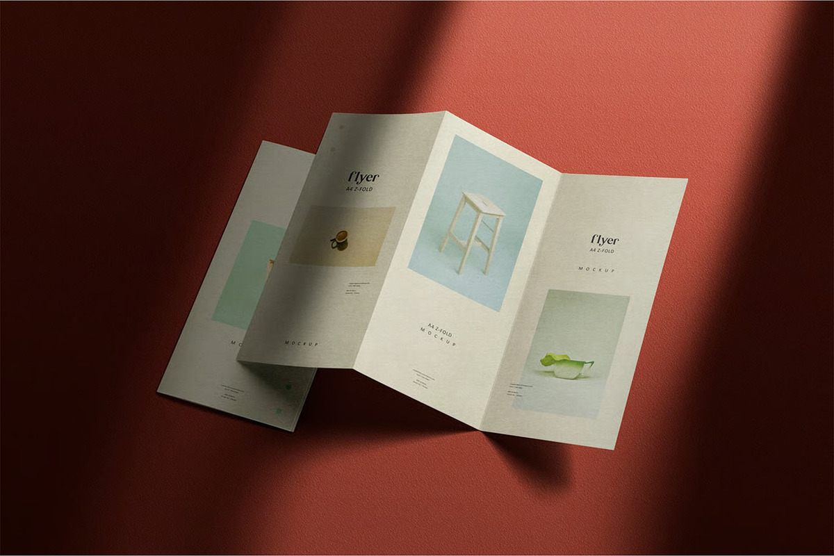 Trifold Mockup, an Advertising Mockup by megostudi0 (Photo 4 of 7)