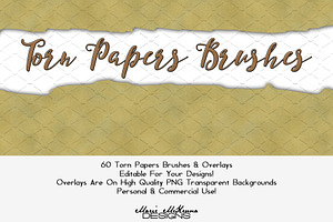 Torn Papers Brushes & Overlays