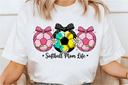 Softball Mom Life PNG, Coquette Mama, an Illustration by Designking (Thumbnail 2 of 6)