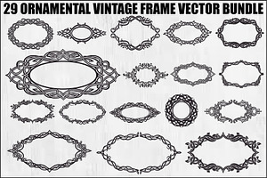 Ornamental Vintage Frame Bundle, an Illustration by Creativeshirt