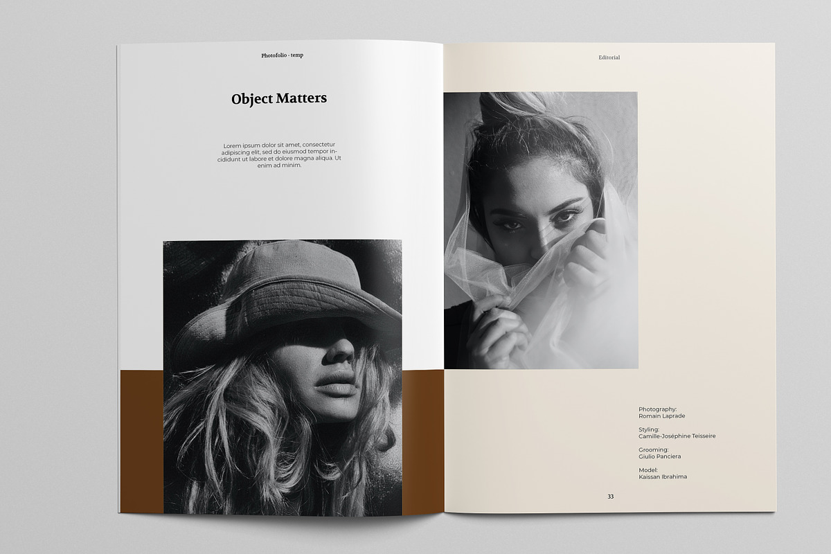 Portfolio/Lookbook Brochure Template, a Brochure Template by Bervisual (Photo 6 of 8)