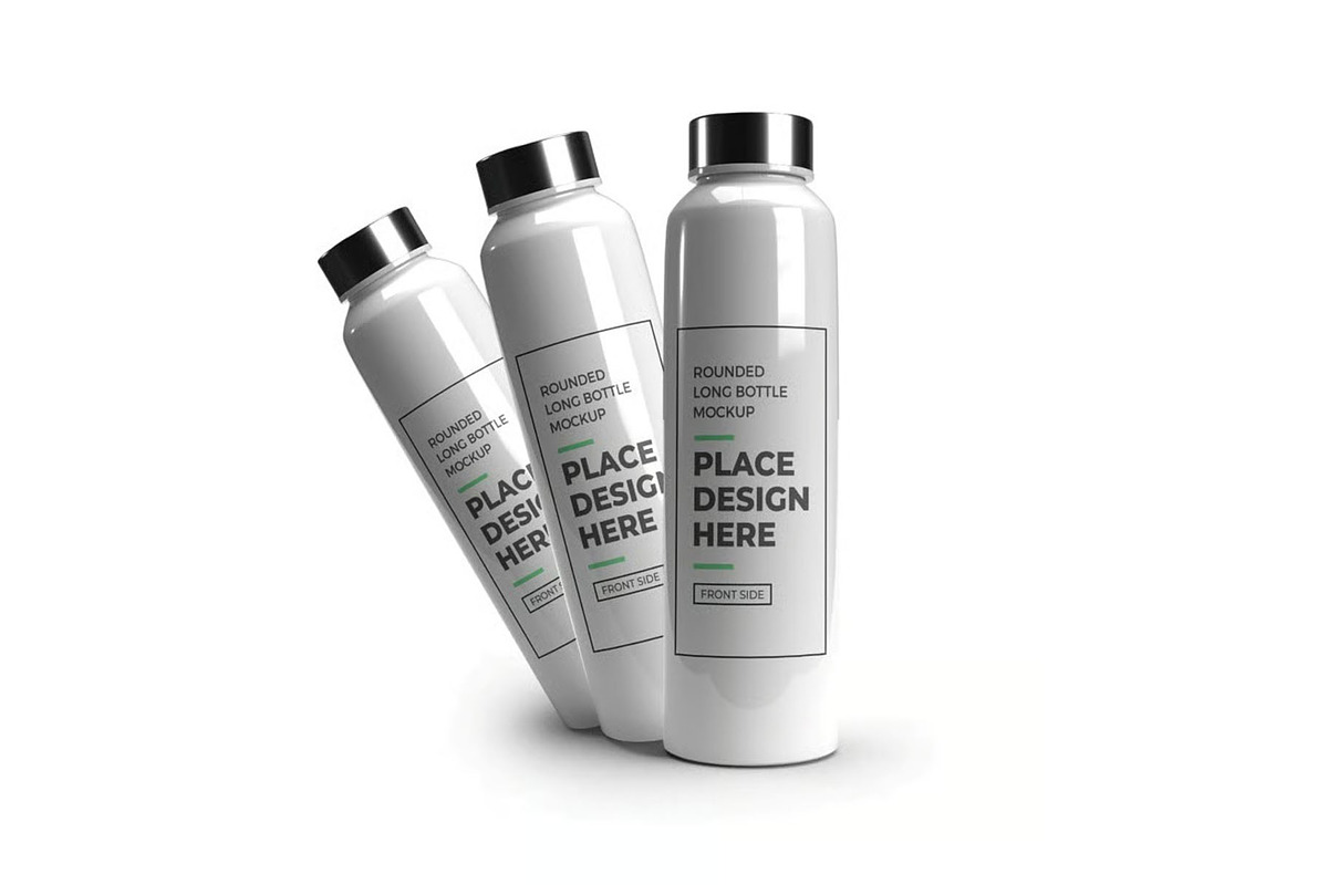 Long Bottle Tumbler Mockup Template, a Household Mockup by DesignRushMarket (Photo 6 of 11)