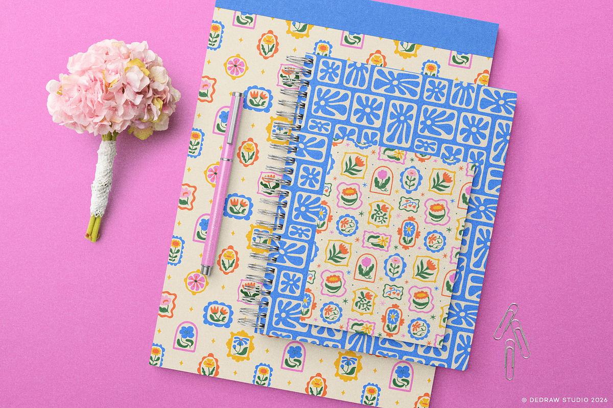 Patchwork Florals: Pattern Set, a Pattern Graphic by Dedraw Studio (Photo 10 of 13)