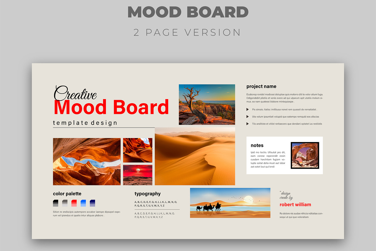 Aesthetic Moodboard Design, an UI Kit Template by MightyDesign (Photo 2 of 6)