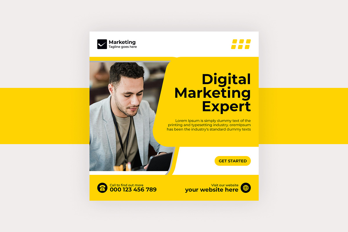 Social Media Post Design, a Templates & Theme by Lakhan1998 (Photo 2 of 9)