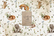 Woodland kids patterns Cute animals, an Animal Illustration by 60secondsArt (Thumbnail 1 of 16)