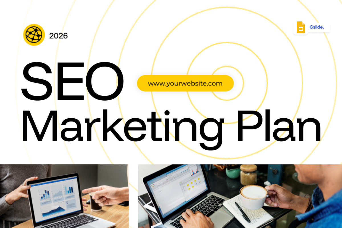 SEO Marketing Plan Google Slides, a Presentation Template by Loin Studio (Photo 1 of 4)