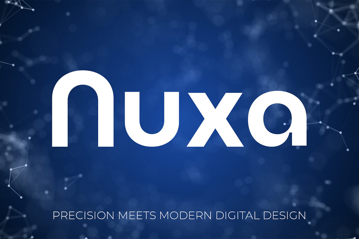 Nuxa Minimalist Tech Typeface, a Sans Serif Font by OWPictures (Photo 1 of 8)
