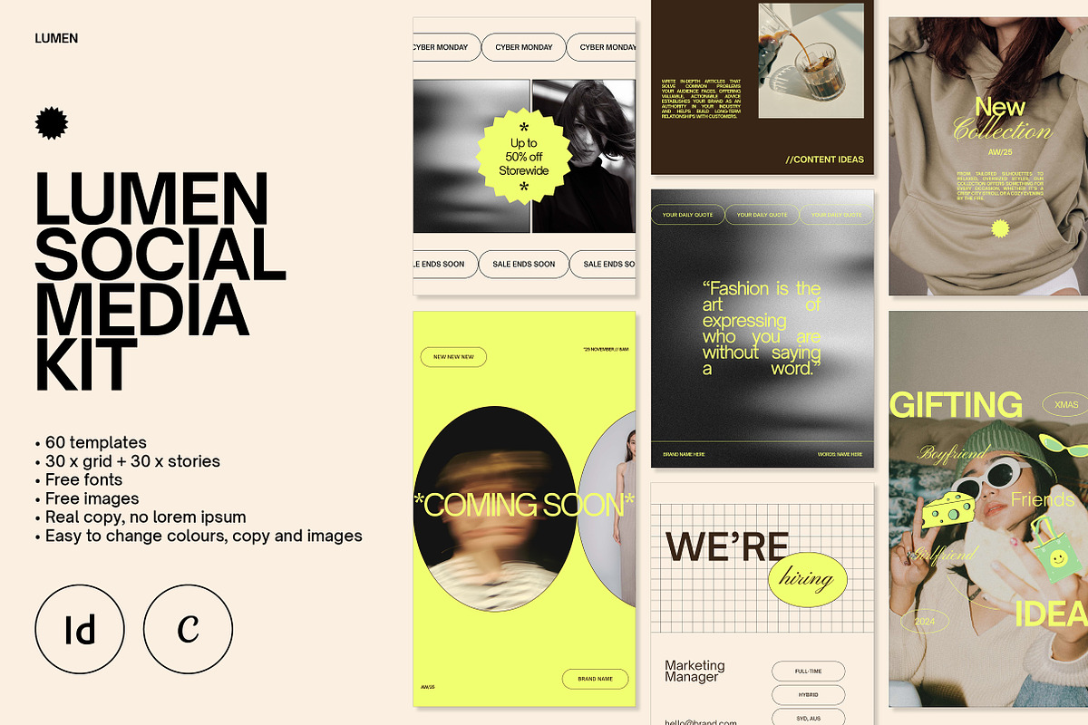 Lumen | Social Media Kit preview 3