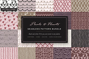 Pearls & Hearts Seamless Patterns, a Pattern Graphic by The October Creative (Thumbnail 1 of 12)