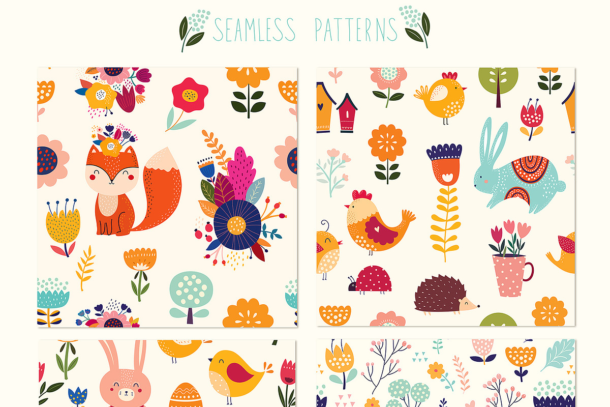 Spring Mega Bundle, an Animal Illustration by MoleskoStudio