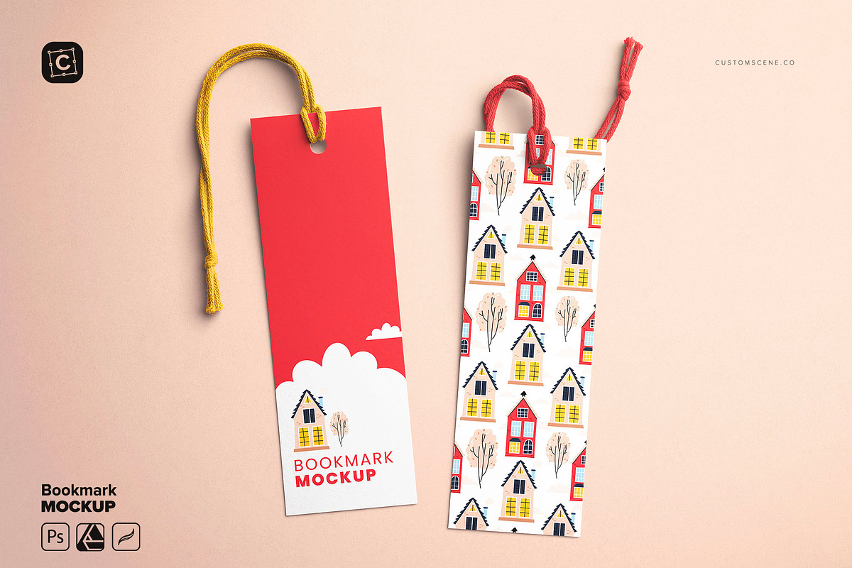 Bookmark Mockup, a Product Mockup by Custom Scene (Photo 1 of 8)