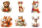 Autumn,Fall Animals Clipart, an Illustration by DreamArtGraphic (Thumbnail 2 of 4)