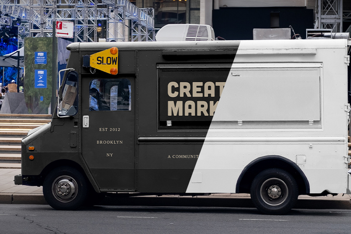 Food Truck PSD Mockup Template, a Packaging Mockup by SUH-NY (Photo 13 of 13)