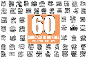 Funny SVG Bundle, Sarcastic Bundle, an Illustration by ZoomkSVG