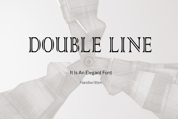 Double Line-Handwritten Font preview 4