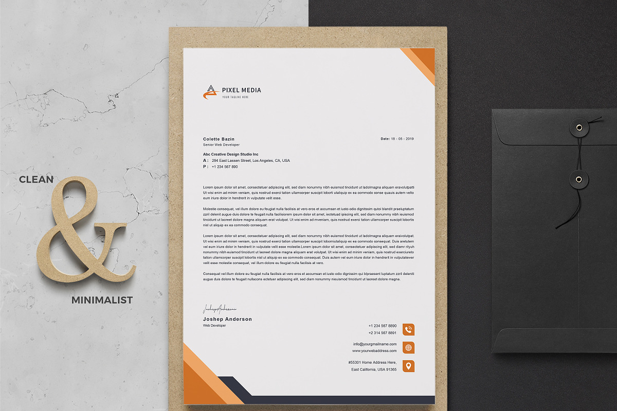 Letterhead, a Stationery Template by TelaTemplates (Photo 5 of 7)
