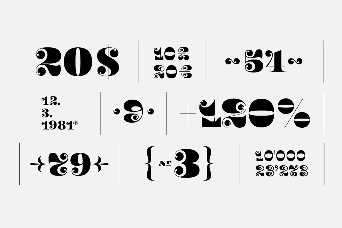 Fab Figures Typeface Set preview 4
