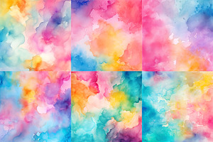 Watercolor Backgrounds. Children's