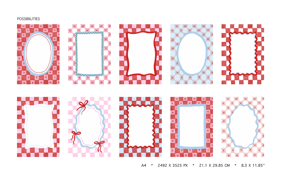 Watercolor Christmas Frames, an Object Graphic by Annakniaz (Photo 5 of 15)