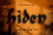 Hiden, a Serif Font by blunesia (Thumbnail 1 of 6)