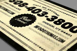 Retro Business Card Template 04