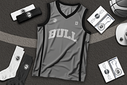 Basketball Jersey & Shorts Mockup, a Shirt Mockup by Mocktopia (Thumbnail 11 of 12)