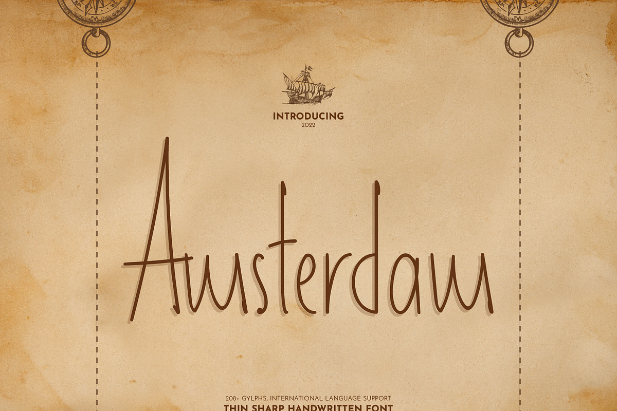 Amsterdam Display Handwritten, a Serif Font by infernostudio3 (Photo 1 of 7)